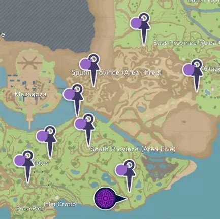 purple stakes pokemon scarlet map
